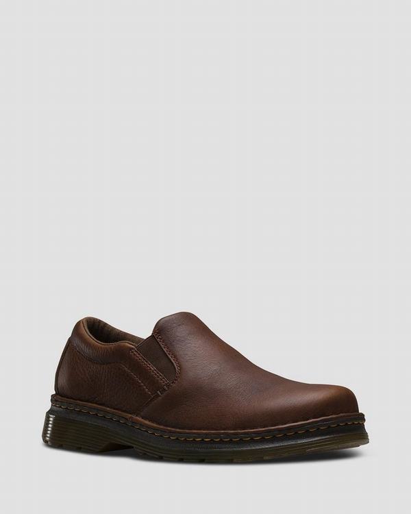 Dr Martens Pánské Polobotky Boyle Grizzly Tmavě Hnědé, CZ-647958